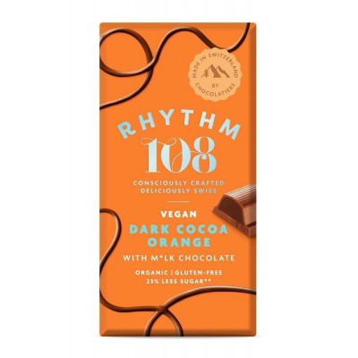 Rhythm 108 Dark Cocoa Orange Bar - Pack of 3