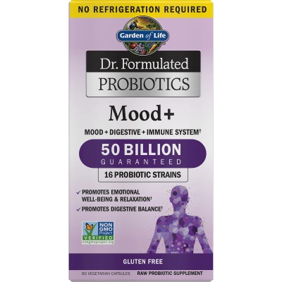 Garden of Life Microbiome Probiotics Mood+ - 60 Capsules