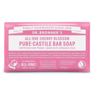 Dr Bronner Organic Cherry Blossom Soap Bar 140g