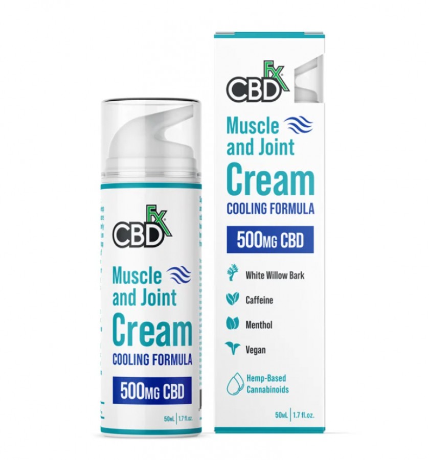 CBDfx 500mg CBD Muscle & Joint Cream Cooling Formula 50ml