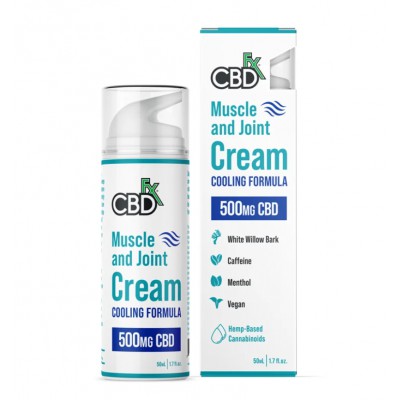 CBDfx 500mg CBD Muscle & Joint Cream Cooling Formula 50ml