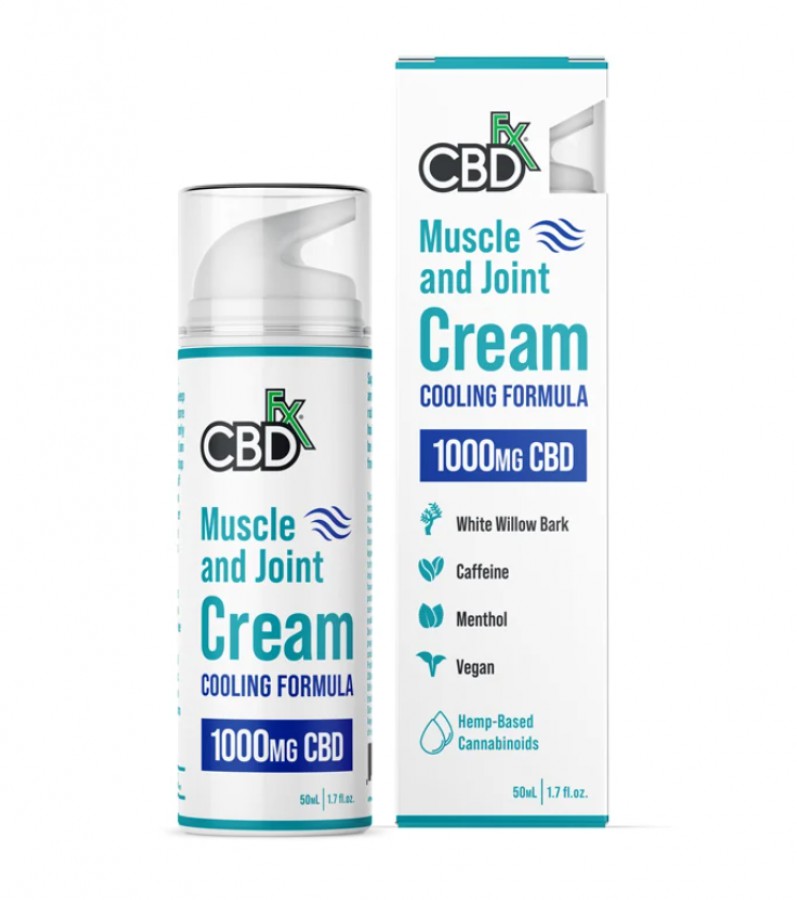 CBDfx 1000mg CBD Muscle & Joint Cream Cooling Formula 50ml