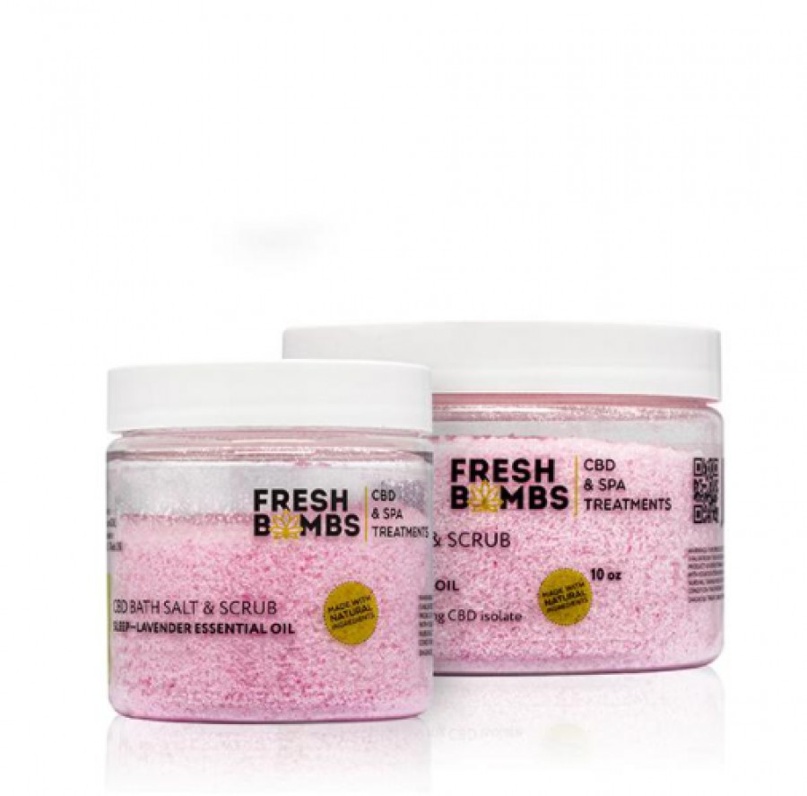 Fresh Bombs Sleep 300mg CBD Bath Salt & Scrub 10z