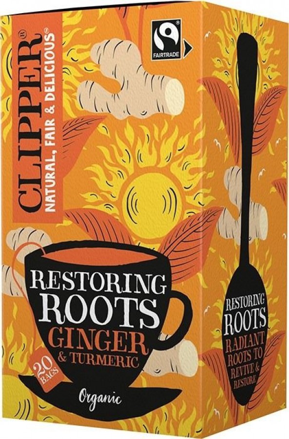 Clipper Restoring Roots Ginger & Turmeric Tea 20 Bags