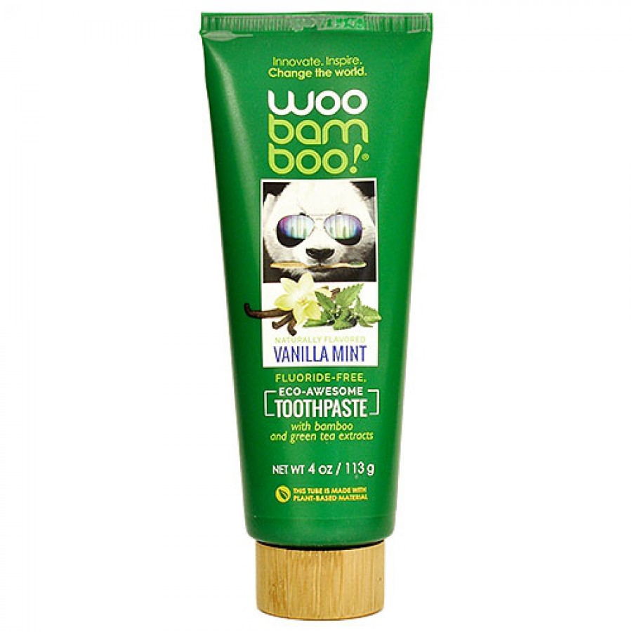 WooBamboo Fluoride Free Adult Vanilla Mint Toothpaste 113g