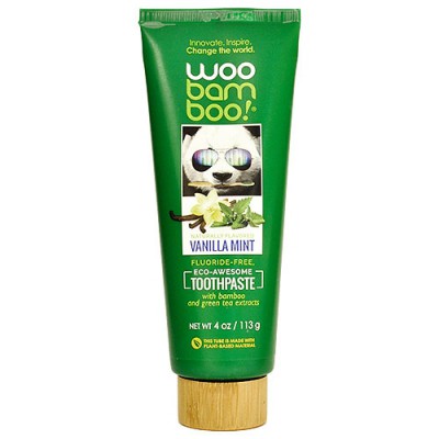 WooBamboo Fluoride Free Adult Vanilla Mint Toothpaste 113g