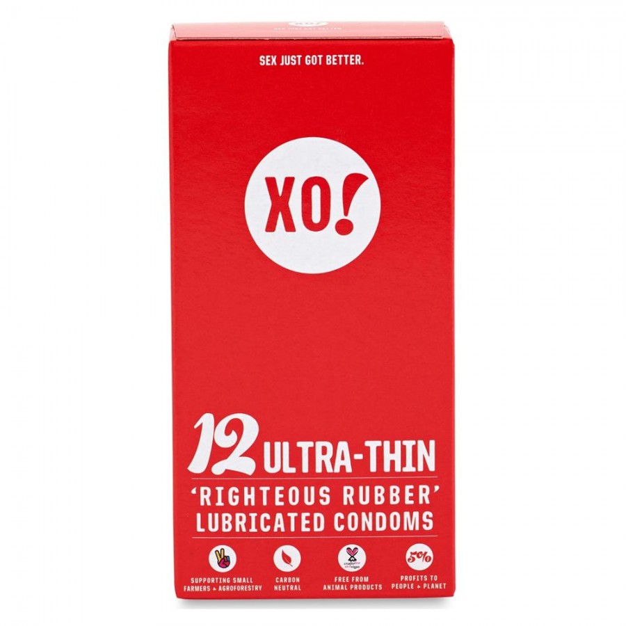 XO! Ultra Thin Natural Latex Condoms - 12 Pack