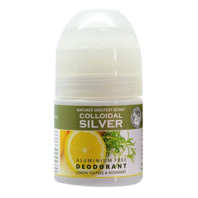 Natures Greatest Secret Colloidal Silver Lemon & Tee Tree Deodorant 50ml