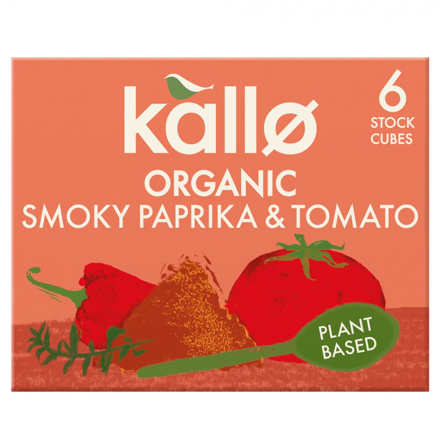 Kallo Smoky Paprika Stock Cubes 66g