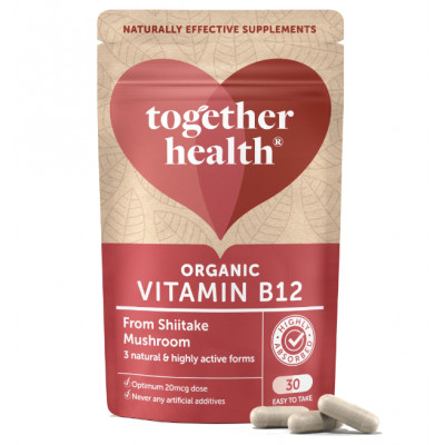 Together Organic Mushroom B12 Food Supplement 30 Capsules