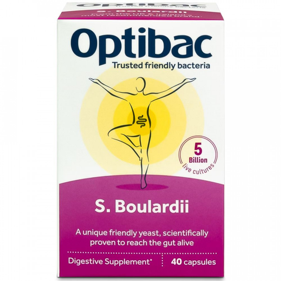 Optibac Probiotics Saccharomyces Boulardii 40 Capsules