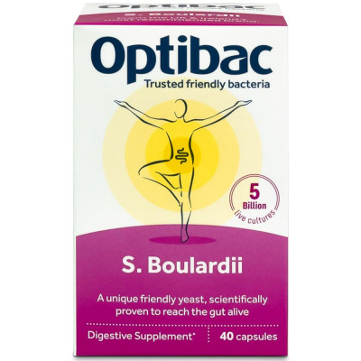 Optibac Probiotics Saccharomyces Boulardii 40 Capsules