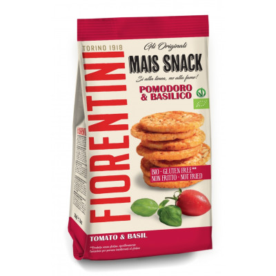 Fiorentini Organic Mini Mais Snack Tomato & Basil 50g