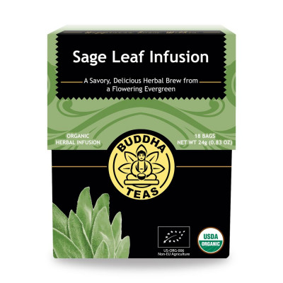 Buddha Teas Sage Leaf Infusion - 18 Bags