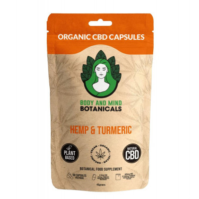 Body & Mind Botanical Hemp & Turmeric CBD 90 Capsules