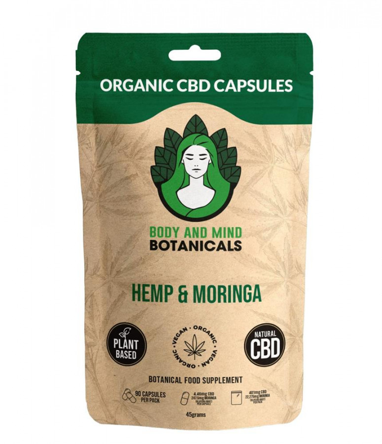 Body & Mind Botanical Hemp & Moringa CBD 90 Capsules