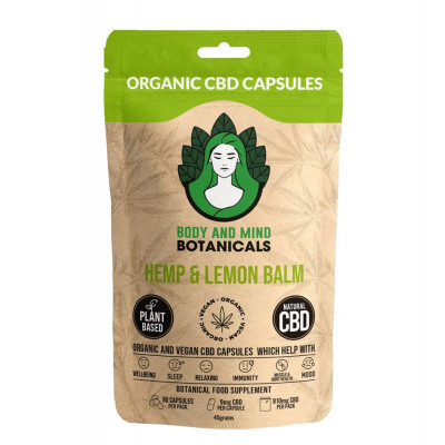 Body & Mind Botanical Hemp & Lemon CBD 90 Capsules