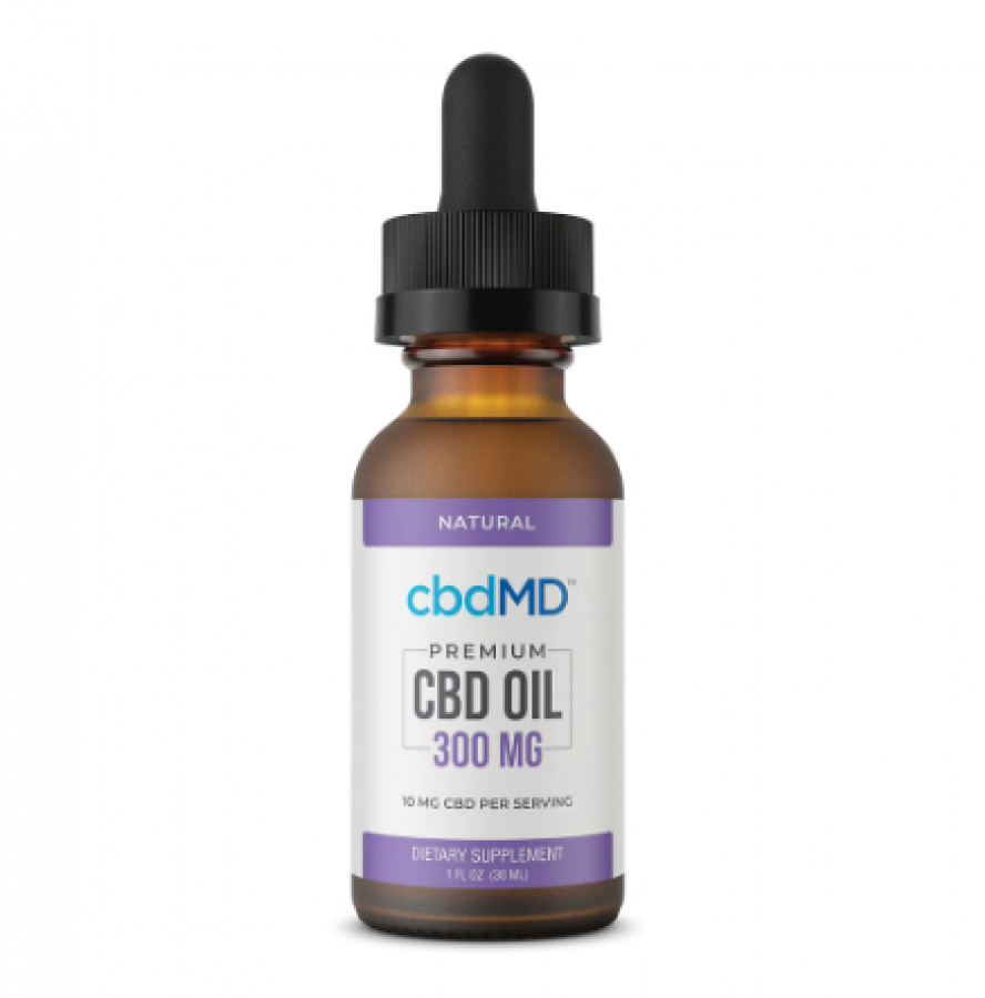 cbdMD Broad Spectrum 300mg Natural CBD Oil 30ml