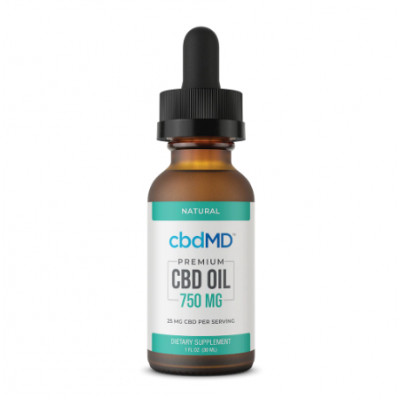 cbdMD Broad Spectrum 750mg Natural CBD Oil 30ml