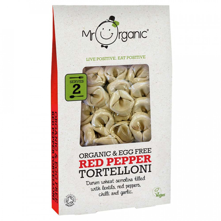 Mr Organic Egg Free Red Pepper Tortelloni 250g