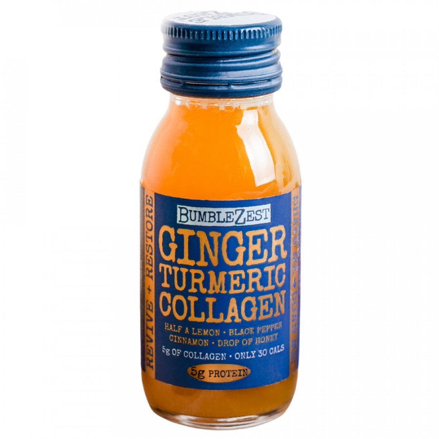 Bumblezest Fire & Fortify Ginger Turmeric & CBD Drink 60ml - 4 Bottles