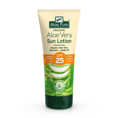 Aloe Pura Organic Aloe Vera Sun Lotion SPF 25 200ml