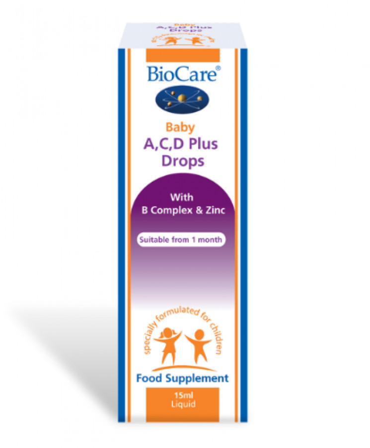 Biocare Baby A, C, D Plus Drops with Zinc 15ml