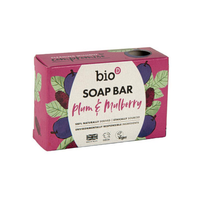 Bio-D Plum & Mulberry Soap Bar 90g