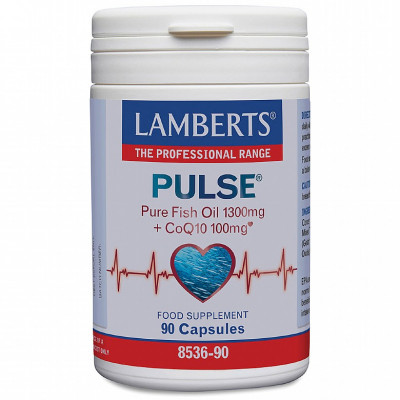 Lamberts Pulse Pure Fish Oil 1300mg + CoQ10 100mg 90 Capsules