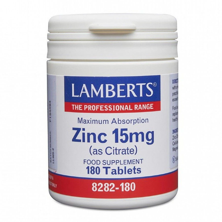 Lamberts Zinc 15mg As Citrate 90 Tablets