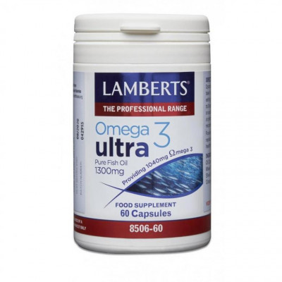 Lamberts Omega 3 Ultra Pure Fish Oil 1300mg 60 Capsules