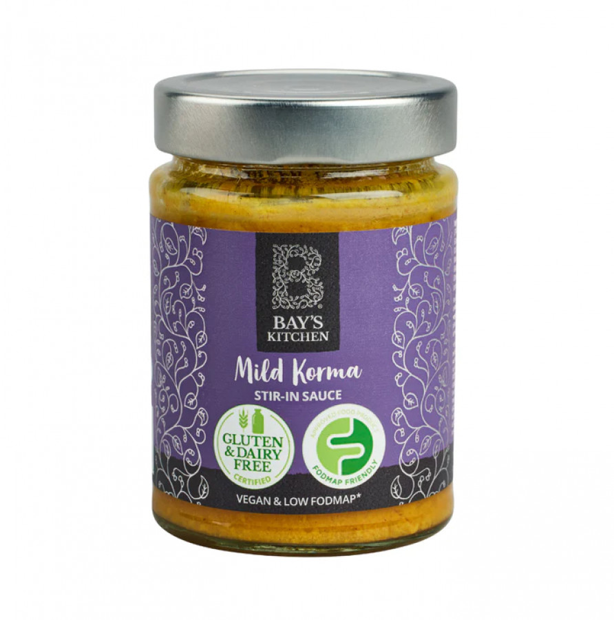 Bays Kitchen Low FODMAP Vegan Mild Korma Stir-in Sauce 260g - Pack of 2