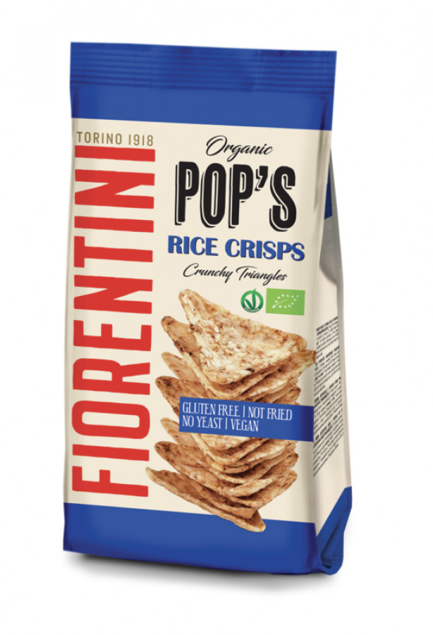 Fiorentini Organic Pop's Rice Crisps 100g - Pack of 4