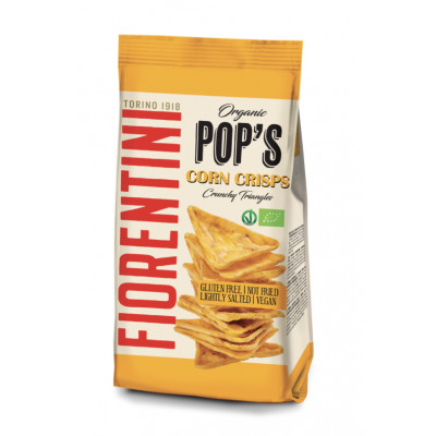 Fiorentini Organic Pop's Corn Crisps 100g - Pack of 4