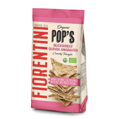 Fiorentini Organic Pop's Buckwheat Crisp's 80g - Pack of 4