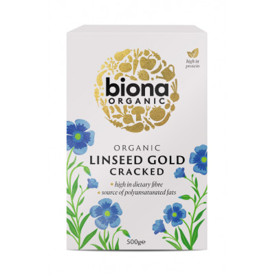 Biona Organic Cracked Linseed Gold 500g