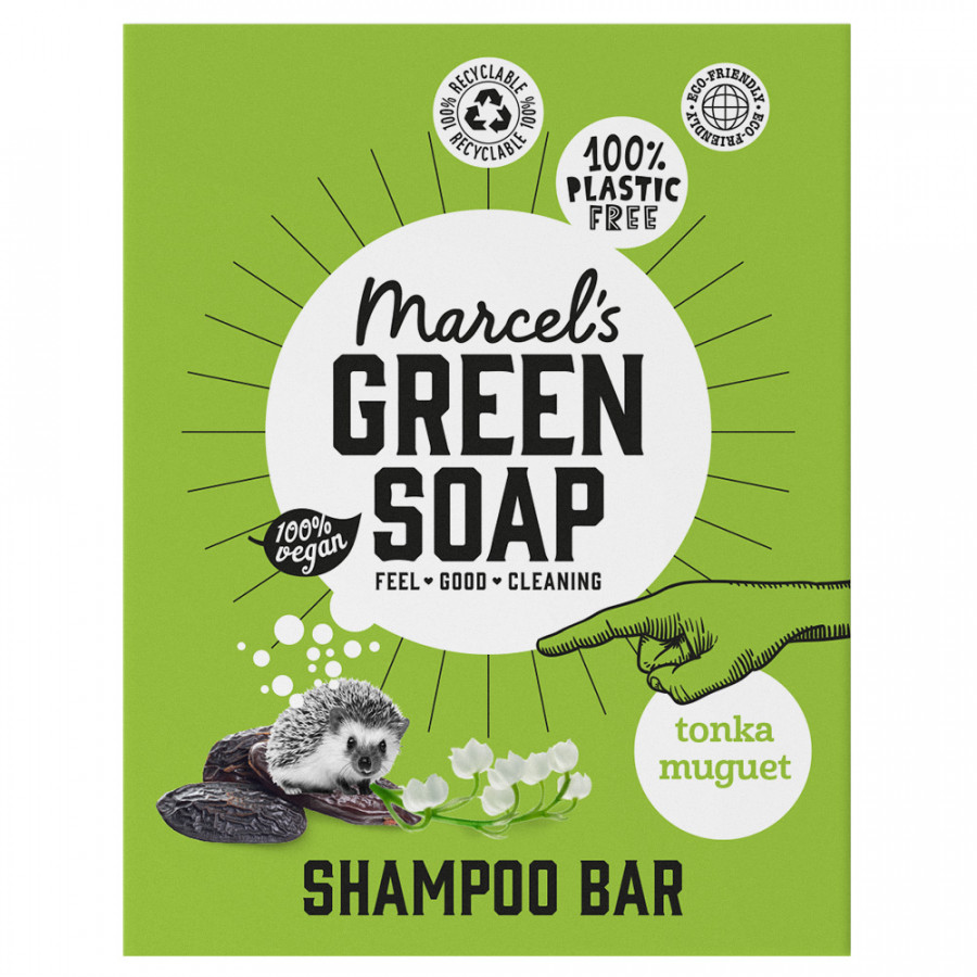 Marcels Green Soap Tonka & Muguet Shampoo Bar 90g