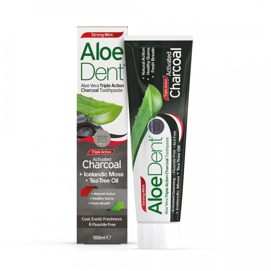 AloeDent Triple Action Charcoal Toothpaste 100ml