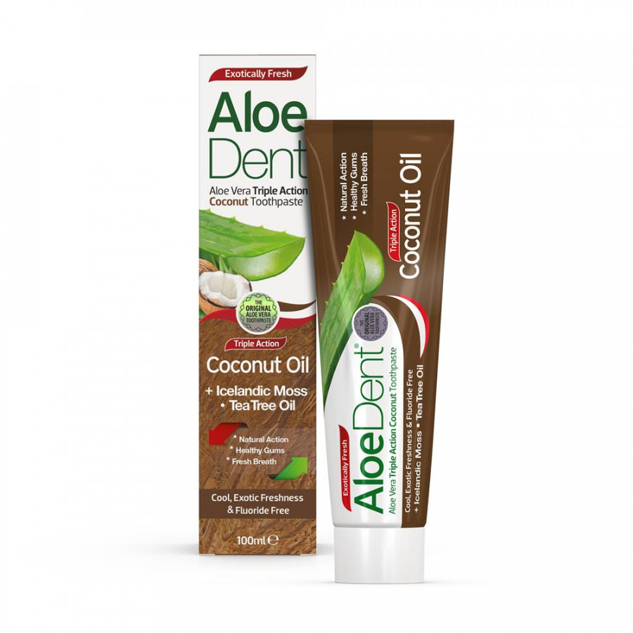 AloeDent Triple Action Coconut Oil Toothpaste 100ml