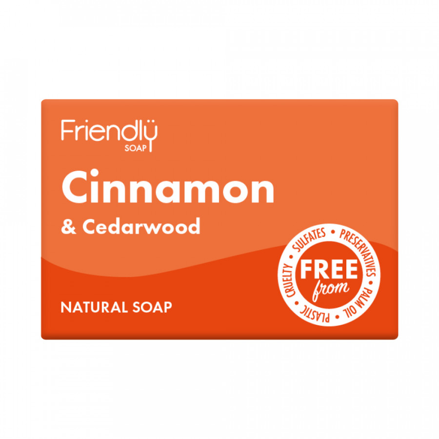 Friendly Soap Natural Cinnamon & Cedarwood Soap 95g