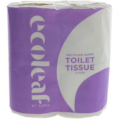 Ecoleaf 100% Recycled Toilet Paper - Pack of 4