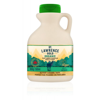 St Lawrence Gold Organic Amber Maple Syrup 500ml