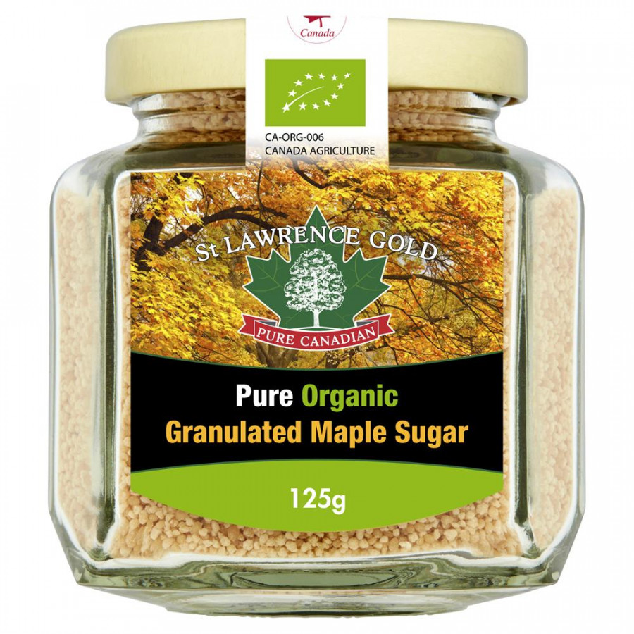 St Lawrence Gold Pure Organic Maple Sugar 125g