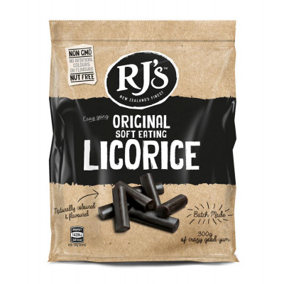 RJ's Original Natural Soft Eating Licorice 300g