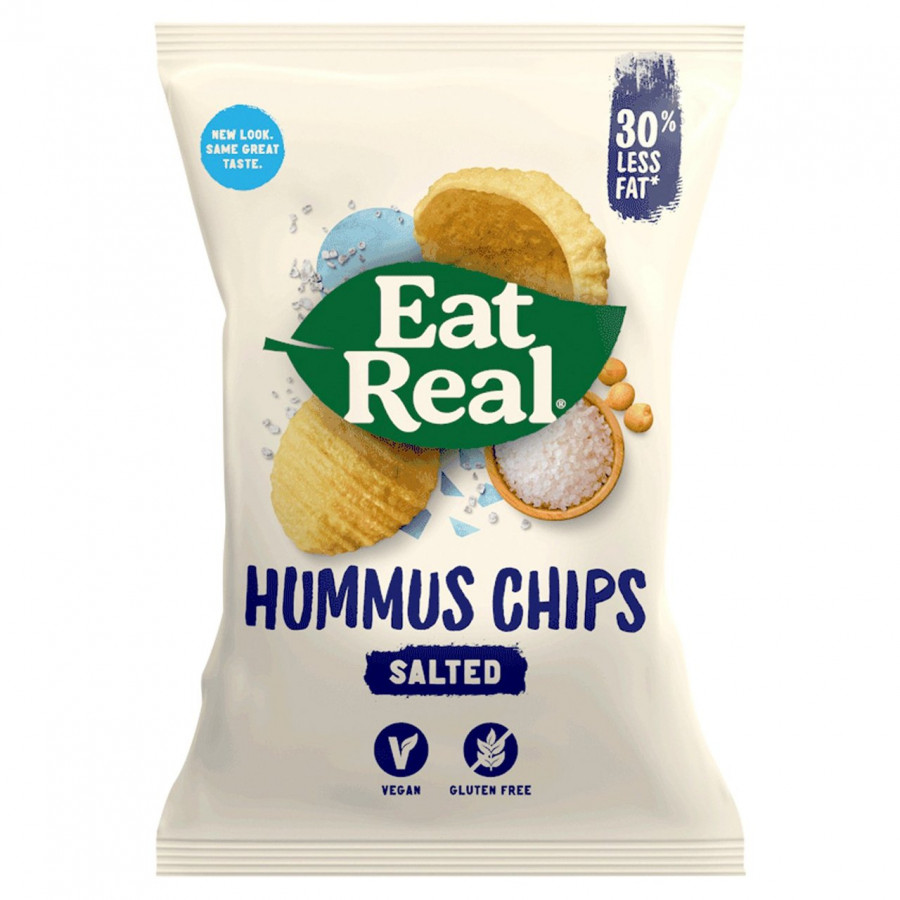 Eat Real Hummus Sea Salt Chips 45g - Pack of 6