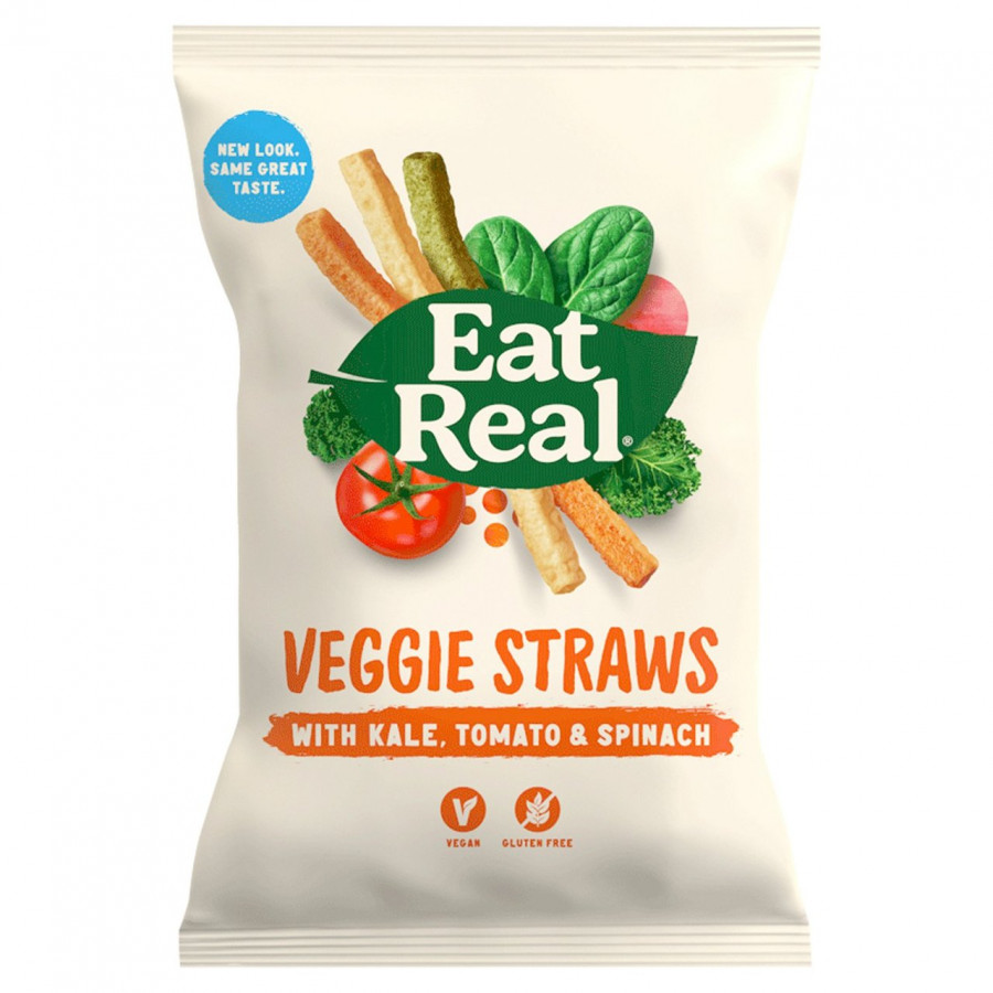 Eat Real Veggie & Kale Straws 142g - Pack of 5