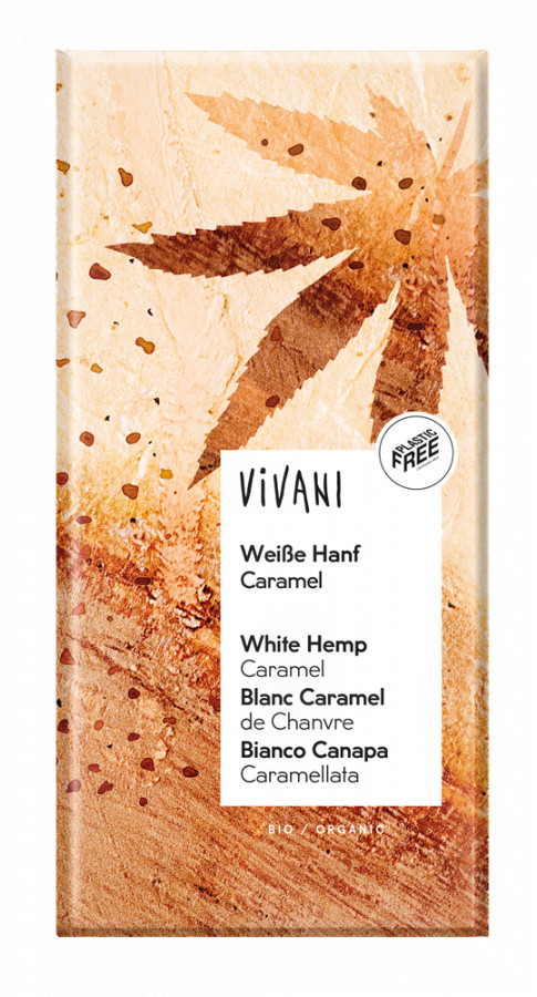 Vivani Organic White Hemp Caramel Chocolate 80g - Pack of 5