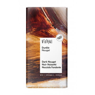 Vivani Organic Vegan Dark Nougat Chocolate 100g - Pack of 5