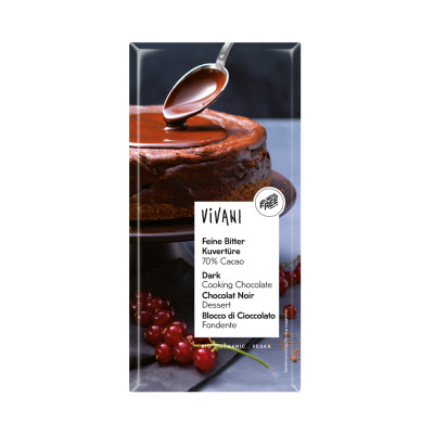 Vivani Organic Dark Cooking Chocolate 200g - Pack of 5