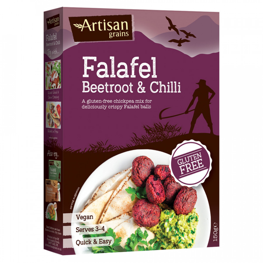 Artisan Grains Beetroot & Chilli Falafel Mix 150g - Pack of 2